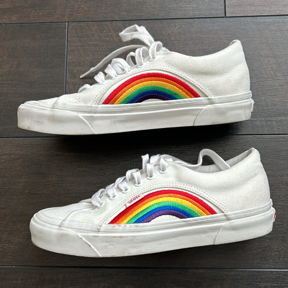 Vans Lampin Anaheim Factory Pride 🌈 (White) Sneakers size W8.5